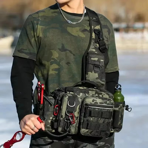 Wholesale New <b>Large</b> Capacity Three-in-One Fishing Gear Bag with One Shoulder/Waist/Crossbody Convertibility and Rod Storage - Product Image 6