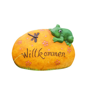 Lampe solaire de jardin en forme de pierre de grenouille, décoration extérieure pour pelouse, lampe lumineuse en pierre simulée, pour villa, cour, aménagement paysager - Product Image 4