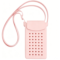 Étui de téléphone portable en silicone authentique Chinfai avec sangle en silicone, étui de téléphone portable à bandoulière, sac pour téléphone portable, produit OEM