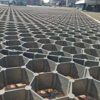Système cellulaire Pavés perméables en plastique Grille de gravier Grille d'herbe d'allée pour la stabilisation des pentes et le mur de soutènement Grille en nid d'abeille