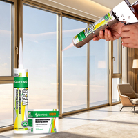 Sellador de Silicona Blanco Transparente 801 para Decoración, Uso General, Directo de Fábrica, Sellador de Silicona para Puertas y Ventanas
