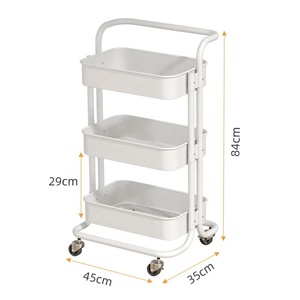 Chariot de Salon Multifonctionnel en Métal en Promotion |   Chariot de rangement pour salon de manucure, salon de coiffure, cuisine et organisateur de collations - Product Image 6