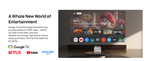 Projecteur portable XGIMI Elfin Flip Plus avec support réglable |   Google TV sous licence <span class=keywords><strong>Netflix</strong></span>, résolution 1080p, utilisation domestique, léger - Product Image 6