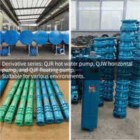 Pompe submersible pour puits profond à usage commercial, en acier inoxydable, personnalisable, haute pression, 300 mètres, multi-étages, grand débit