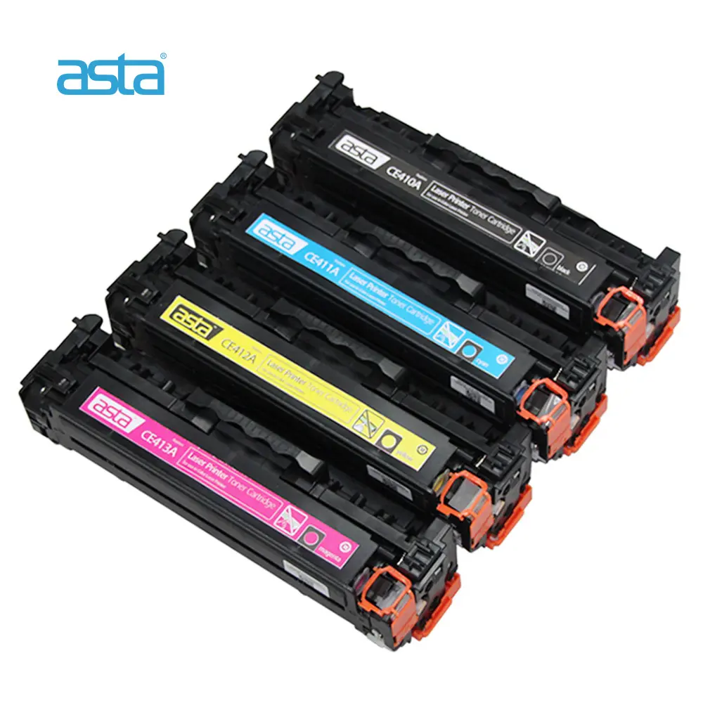 ASTA Toner kartuşu CE410X CE410A CE411A CE412A CE413A 305A 305X renk HP lazer yazıcı fabrika toptan için uyumlu