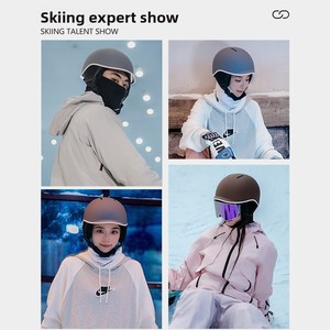 Casco de Nieve con Visera EPS HT-69, Homologado CE EN1077, Cálido, Tallas S/M/L, Simétrico, Resistente a Impactos, para Esquí, Patinaje Extremo sobre Hielo, Invierno, PC - Product Image 4