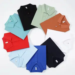 Oem Groothandel Unisex Polo T Shirts Mannen Katoenen Custom Poloshirts Korte Mouw Polo Shirts Hoge Kwaliteit