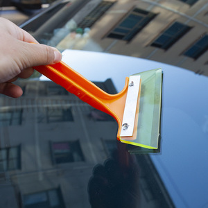 Short Handle Beef Tendon Snow <b>Scraper</b> For Car Ice Removal <b>Plastic</b> Material - Product Image 4