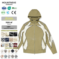 Veste coupe-vent Gorpcore personnalisée pour homme, style Y2K, vêtement technique, inspirée du sport automobile, imperméable, à capuche, veste de course, manteau d'extérieur