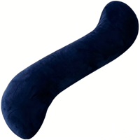 Oreiller de soutien lombaire, cervical et dorsal en peluche lavable, antibactérien et absorbant l'humidité