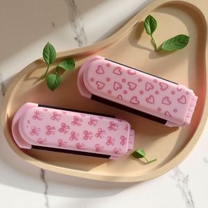 <b>Hot</b> Sale Custom Logo Screen Printed Plastic New Design High Quality Fashion Fold Portable Ribs Shape Hair Brush <b>Comb</b> with Mirror - Product Image 4