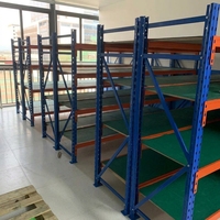 Système d'étagères de stockage de moyenne capacité OEM ODM personnalisé, étagères revêtues de peinture en poudre pour l'extension d'entrepôt