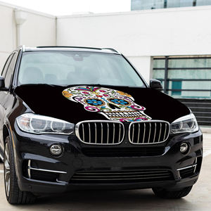 Funda para Capó <span class=keywords><strong>de</strong></span> Coche con Diseño del Día <span class=keywords><strong>de</strong></span> los Muertos Mexicano, 120x150cm, Bandera para Motor Delantero en Material <span class=keywords><strong>de</strong></span> Poliéster - Product Image 3