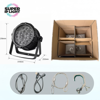 Projecteur LED Par 200W 18x10W RGBW 4-en-1, étanche IP65, 15-60 °   pour scène en plein air
