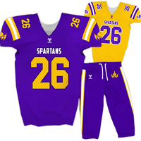 Tonton Sports BETHERIVAL Créez votre propre maillot de football américain vierge personnalisé avec applique / broderie en sergé, nom personnalisé