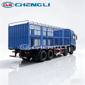 รถบรรทุกขนส่งสัตว์ 8x4 ลดราคาพิเศษ พร้อมทางลาดไฮดรอลิก สำหรับขนส่งสุกร โค แกะ สัตว์ปีก ราคาโรงงาน - Product Image 5