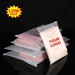 Custom Logo Clear Zipper Shipping Bag Frostedt <strong>Ziplock</strong> PVC Bag With <strong>Ziplock</strong> Handle For Packaging Jewels Made From EVA Plastics - Product Image 2