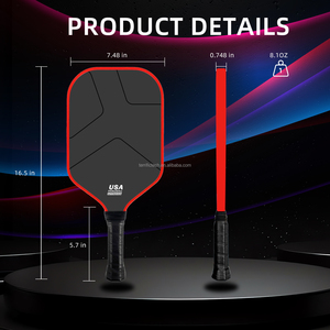 Vợt cầu lông pickleball IV BEN JOHNS <span class=keywords><strong>Pro</strong></span> Player Edition 16mm T700 Propulsion Core làm từ sợi carbon mờ - Product Image 4