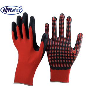 قفازات عمل مطلية بالنيتريل الرغوي من NMsafety مقاس 15، قفازات قطنية منقطة للرجال وفقًا لمعيار EN388، مستلزمات حماية العمال - Product Image 4