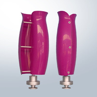 Éolienne à axe vertical en forme de tulipe de 100W, 200W, 600W, 1000W, s'active dans une brise légère, idéale pour une utilisation domestique