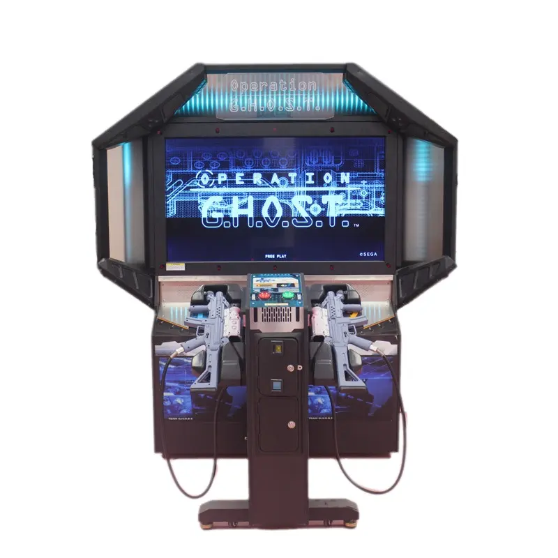 Muntautomaat 2 Spelers Elektrische Ghost Shooting Video Games Arcade Machine Voor Entertainment Game Center