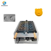 Nouveau fabricant croustillant commercial de forme de peluche électrique de boulanger de gaufres et de muffins d'ours de panda industriel