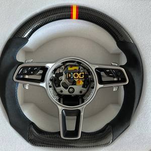 Volant de voiture personnalisé en cuir lisse modifié avec logo sportif pour <span class=keywords><strong>Porsche</strong></span> 718 Cayenne <span class=keywords><strong>GT</strong></span> 4.0T (2015-2023) - Product Image 5
