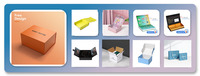 Emballage en papier pliable boîte-cadeau de demoiselle d'honneur magnétique rigide violette personnalisée avec ruban vente en gros