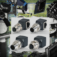 Connecteur de câblage sur site SVLEC M8, étanche IP20, 3 ou 4 broches, mâle/femelle, borne à vis, fiche aviation