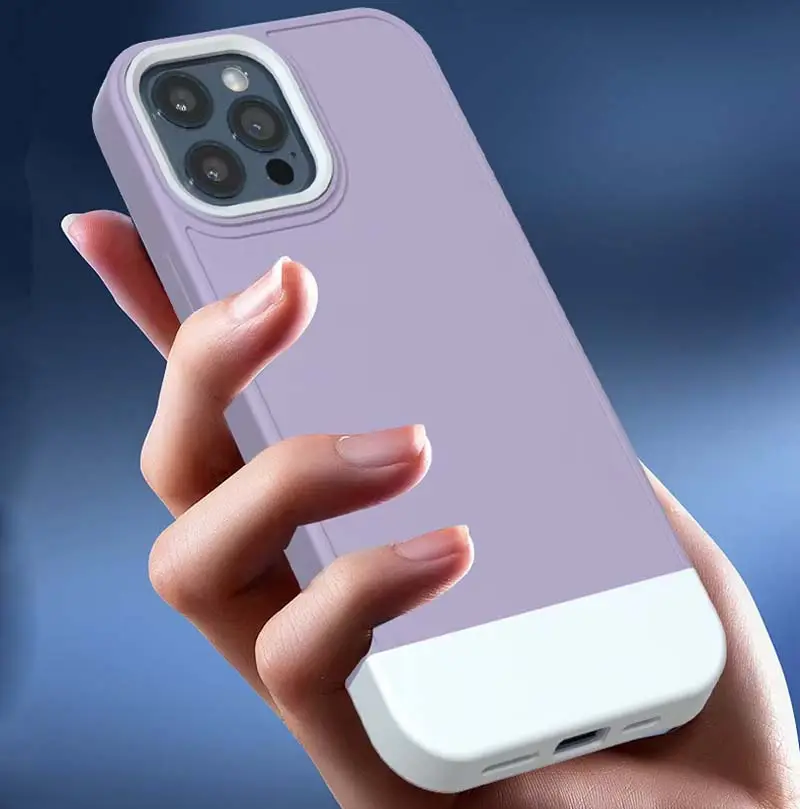 Funda trasera para teléfono móvil Iphone 7 8 Plus, protector de cámara de TPU, Color contrastante, muestra diferencia de diseño, venta al por mayor