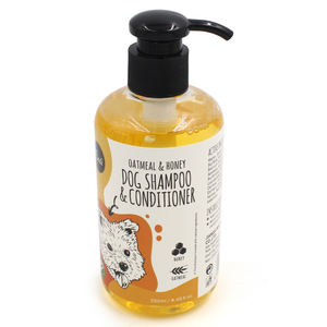 Champú y Acondicionador para Mascotas de <span class=keywords><strong>Avena</strong></span> y Miel, Limpieza Profunda, Loción de Ducha Calmante para <span class=keywords><strong>Perros</strong></span>, Fragancia Duradera, Champú para el Cuidado del Pelo de Mascotas - Product Image 4