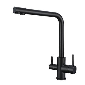 HONGDEC Three-in-one Water Purifier <b>Faucet</b> 304 Stainless Steel Direct Drink Tap Black Pull Out Sink <b>Faucet</b> <b>Kitchen</b> - Product Image 1