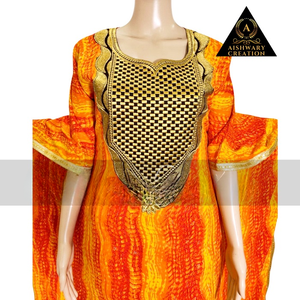 African Dresses Robes De Bazin Boubou Evening Party Gown <b>Kaftan</b> Dress One <b>Size</b> With With Scarf Abaya - Product Image 1