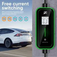 Chargeur de véhicule électrique mobile de type 2, norme européenne, prêt à l'emploi, protection contre les surtensions 250V, indice de protection IP65