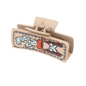 Fermagli per capelli con lettere Cactus da Cowboy occidentali 10.5CM per accessori da donna - Product Image 6