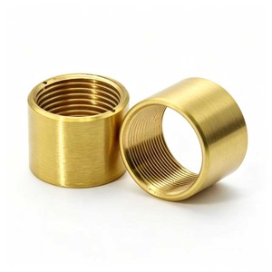 Écrou de raccordement rond en laiton sur mesure, à trou traversant, vis de connexion filetée, tige filetée M2 à M6, colonne ronde en <span class=keywords><strong>cuivre</strong></span> - Product Image 5