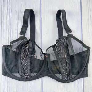 Haute qualité UK30-38 DD <span class=keywords><strong>E</strong></span> F FF G GG H HH tasse dentelle <span class=keywords><strong>soutien</strong></span>-<span class=keywords><strong>gorge</strong></span> grande <span class=keywords><strong>taille</strong></span> femmes pleine coupe Lingerie Sexy Polyester sous-vêtements - Product Image 4