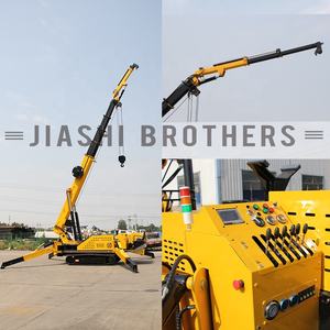 รถเครนแมงมุมดีเซล/ไฟฟ้า 10 ตัน ยี่ห้อ JIASHIBROTHER จากโรงงานจีน ความสูงยก 19.6 เมตร ควบคุมระยะไกลแบบไร้สาย หมุนได้ 360 องศา - Product Image 2