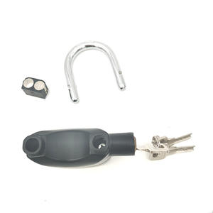 विद्युत अलार्म ताला, काले एल्यूमीनियम मिश्र धातु आउटडोर बाइक दरवाजे और खिड़कियां उच्च डेसीबल यू-प्रकार अलार्म ताला - Product Image 3