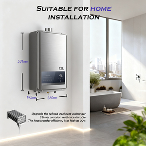 Calentador de Agua a Gas Instantáneo de Nuevo Modelo Directo de Fábrica con Batería de Litio Recargable, Sin Miedo a Cortes de Energía, Agua Caliente Constante - Product Image 5