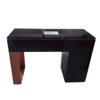 Table de manucure des ongles, portable, noire, de style moderne, ventilateur de poussière, pour salon de beauté, 1 pièce