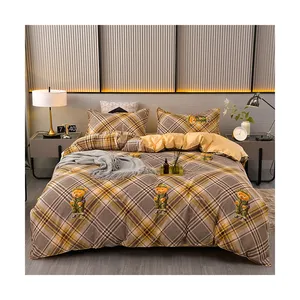 Einzelne doppelte Bettbezug-Sets Full Size Mirco Fiber Printed Quilt Cover Set