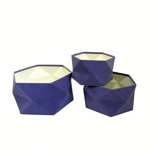 3Pcs Handmade Kraft Paper Rigid <b>Boxes</b> with Gold Foil & UV Coating Floral Wedding Guest Favors Gift <b>Box</b> <b>Set</b> - Product Image 6