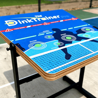 Expédition immédiate, vente en gros, logo personnalisé, panneau de rebond portable rectangulaire WPC 75*90 pour pickleball, entraînement en intérieur et en extérieur