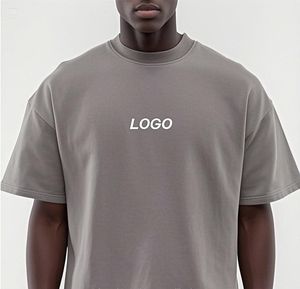 2025 <b>Men's</b> Black Oversize Short Sleeve <b>T</b>-<b>shirt</b> - 260g Heavy Cotton Fabric, Skin-Friendly & Breathable, - Product Image 2