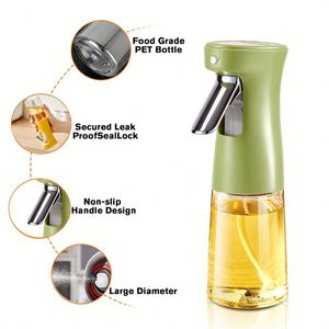 240ml Oil Dispenser Cooking Wine Soy <b>Sauce</b> Vinegar Soybean Peanut Olive Glass Spray Oil Storage Bottles - Product Image 4