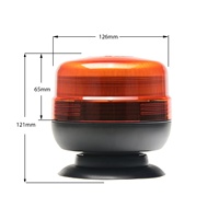 Balise d'avertissement rotative Ece R65 ambrée avec feux d'avertissement d'urgence à LED à montage magnétique