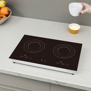 Cuisinière infrarouge double brûleur haute puissance 2300W+2300W, appareil de cuisine encastrable, plaque de cuisson à induction 2 brûleurs pour table - Product Image 5