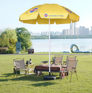 Venta al por mayor de sombrillas de diseño moderno al aire libre para patio, jardín, playa, Parque-sombrilla promocional para muebles de exterior - Product Image 2