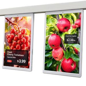 ป้ายราคาดิจิทัลแบบแขวนสองด้านขนาด 10.1 นิ้ว ระบบคลาวด์แมนเนจเมนท์ จอ LCD สีเต็มรูปแบบ 10.1 นิ้ว เครื่องเล่นโฆษณาอิเล็กทรอนิกส์ ป้ายชั้นวางสินค้าอิเล็กทรอนิกส์ ESL - Product Image 1
